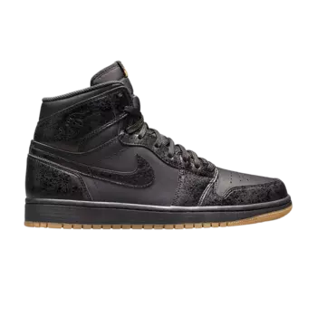 Кроссовки Air Jordan 1 Retro BG 'Black Gum', черный