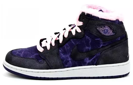 Кроссовки Air Jordan 1 Retro Hi Prem 'Imperial Purple' GS, сиреневый