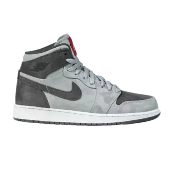 Кроссовки Air Jordan 1 Retro Hi Premium GS 'Camo', серый