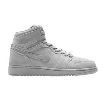 Кроссовки Air Jordan 1 Retro High BG 'Grey Suede', серый