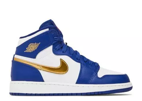 Кроссовки AIR JORDAN 1 RETRO HIGH BG 'DEEP ROYAL BLUE', синий