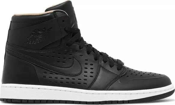 Кроссовки Air Jordan 1 Retro High Black Vachetta Tan, черный