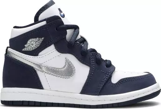 Кроссовки Air Jordan 1 Retro High co.JP TD Midnight Navy, синий