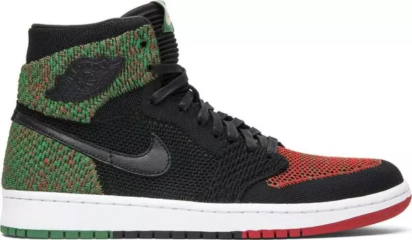 Кроссовки Air Jordan 1 Retro High Flyknit Black History Month, черный