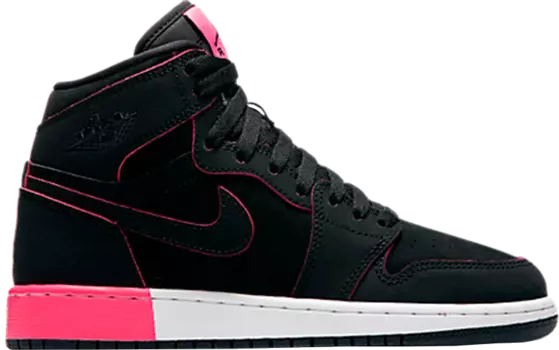 Кроссовки Air Jordan 1 Retro High GG Black Hyper Pink, черный