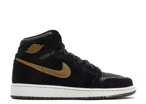 Кроссовки AIR JORDAN 1 RETRO HIGH GG HEIRESS 'CAMO', черный