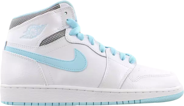 Кроссовки Air Jordan 1 Retro High GG White Still Blue, синий