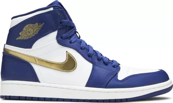 Кроссовки Air Jordan 1 Retro High Gold Medal, синий