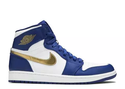 Кроссовки AIR JORDAN 1 RETRO HIGH 'GOLD MEDAL', синий