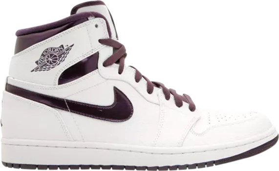 Кроссовки Air Jordan 1 Retro High Grand Purple, белый