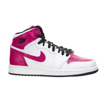 Кроссовки Air Jordan 1 Retro High GS 'White Sport Fuchsia', белый