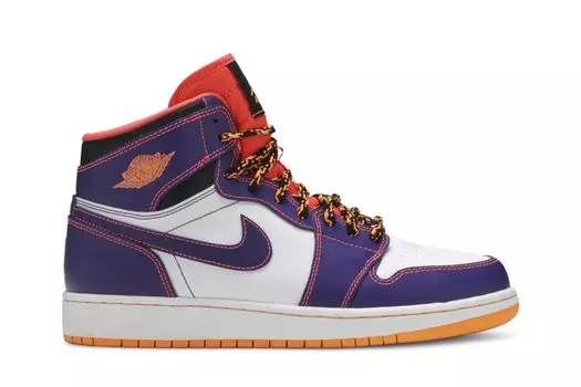 Кроссовки Air Jordan 1 Retro High GS 'Tasmanian Devil', фиолетовый