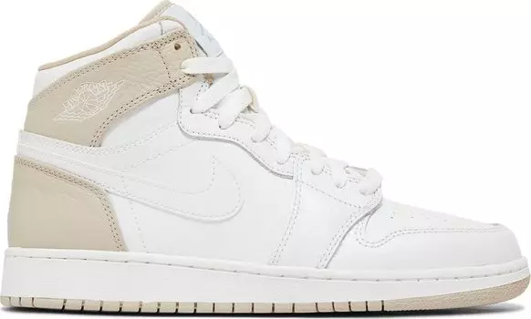 Кроссовки Air Jordan 1 Retro High GS Linen, белый