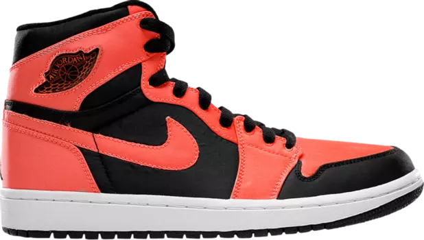 Кроссовки Air Jordan 1 Retro High Max Orange, черный