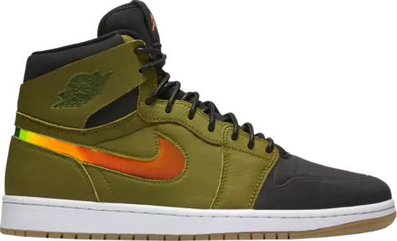 Кроссовки Air Jordan 1 Retro High Nouveau Militia Green, зеленый