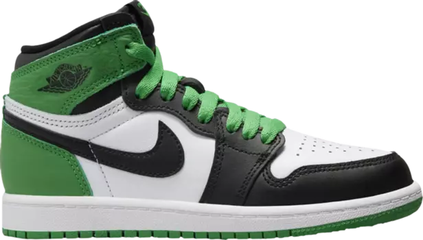 Кроссовки Air Jordan 1 Retro High OG PS 'Lucky Green', зеленый