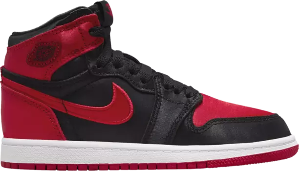 Кроссовки Air Jordan 1 Retro High OG PS 'Satin Bred' 2023, красный