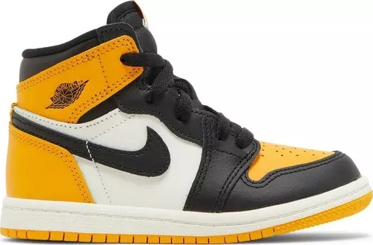 Кроссовки Air Jordan 1 Retro High OG TD Yellow Toe, желтый (Размер 20 RU)