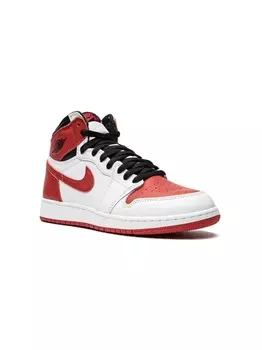 Кроссовки Air Jordan 1 Retro High OG Jordan Kids, белый