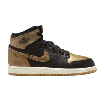 Кроссовки Air Jordan 1 Retro High OG PS, цвет Black Gold