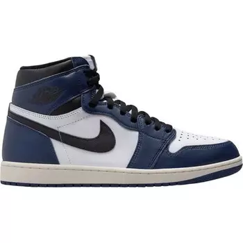 Кроссовки Air Jordan 1 Retro High Og Midnight темно-синий, цвет Mitternachtsblau/Schwarz/Wei/Beige