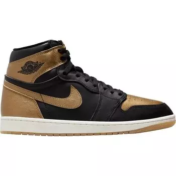 Кроссовки Air Jordan 1 Retro High Og Metallic Gold, цвет Schwarz/Metallic Gold/Beige