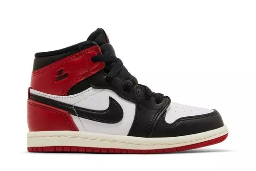 Кроссовки Air Jordan 1 Retro High OG TD Black Toe Reimagined, красный