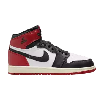Кроссовки Air Jordan 1 Retro High OG PS Black Toe Reimagined, красный
