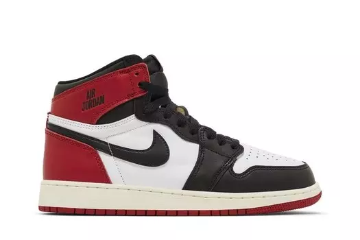 Кроссовки Air Jordan 1 Retro High OG GS Black Toe Reimagined, красный