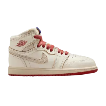 Кроссовки Air Jordan 1 Retro High OG PS 'Rare Air - Sail Cinnabar', кремовый