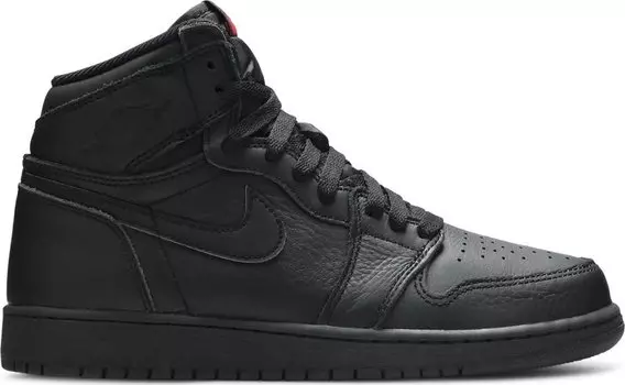 Кроссовки Air Jordan 1 Retro High OG BG Black University Red, черный