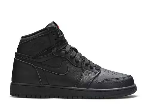 Кроссовки AIR JORDAN 1 RETRO HIGH OG BG 'BLACK UNIVERSITY RED', черный