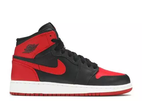 Кроссовки AIR JORDAN 1 RETRO HIGH OG BG 'BRED' 2013, черный