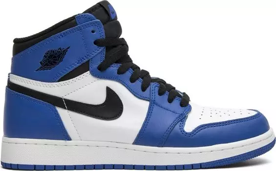 Кроссовки Air Jordan 1 Retro High OG BG Game Royal, белый