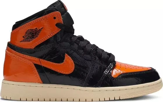 Кроссовки Air Jordan 1 Retro High OG BG Shattered Backboard 3.0, оранжевый