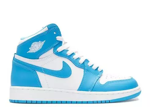 Кроссовки AIR JORDAN 1 RETRO HIGH OG BG 'UNC', белый