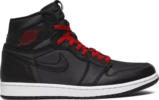 Кроссовки Air Jordan 1 Retro High OG Black Gym Red, черный