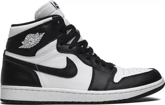 Кроссовки Air Jordan 1 Retro High OG Black White, черный