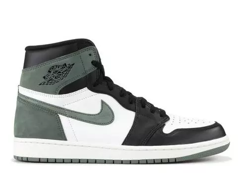 Кроссовки AIR JORDAN 1 RETRO HIGH OG 'CLAY GREEN', белый