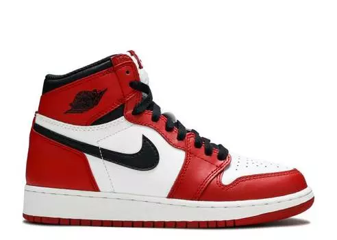 Кроссовки AIR JORDAN 1 RETRO HIGH OG GS 'CHICAGO' 2015, белый