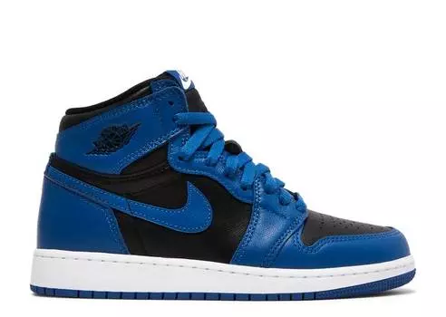 Кроссовки AIR JORDAN 1 RETRO HIGH OG GS 'DARK MARINA BLUE', синий