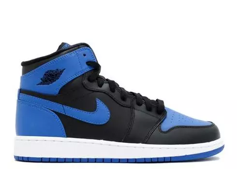 Кроссовки AIR JORDAN 1 RETRO HIGH OG GS 'ROYAL' 2013, черный