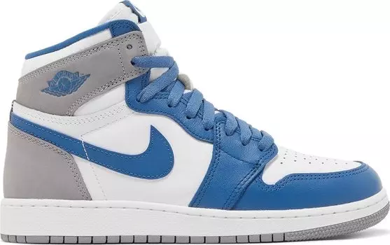 Кроссовки Air Jordan 1 Retro High OG GS True Blue, синий