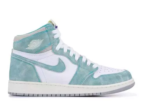 Кроссовки AIR JORDAN 1 RETRO HIGH OG GS 'TURBO GREEN', зеленый