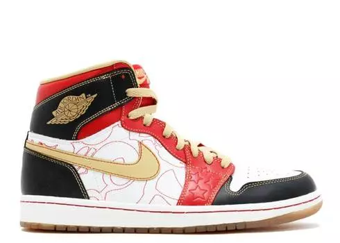 Кроссовки AIR JORDAN 1 RETRO HIGH OG 'IGNITE SHANGHAI', черный