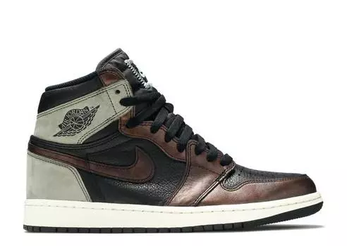 Кроссовки AIR JORDAN 1 RETRO HIGH OG 'PATINA', черный