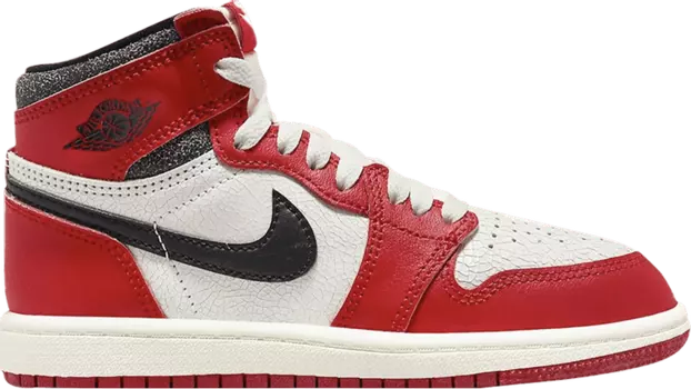 Кроссовки Air Jordan 1 Retro High OG PS Chicago Lost & Found, красный