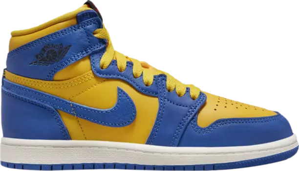 Кроссовки Air Jordan 1 Retro High OG PS Reverse Laney, желтый