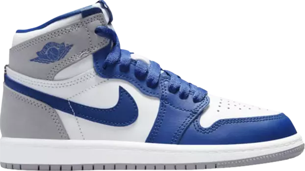 Кроссовки Air Jordan 1 Retro High OG PS True Blue, синий