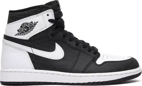 Кроссовки Air Jordan 1 Retro High OG RE2PECT, черный
